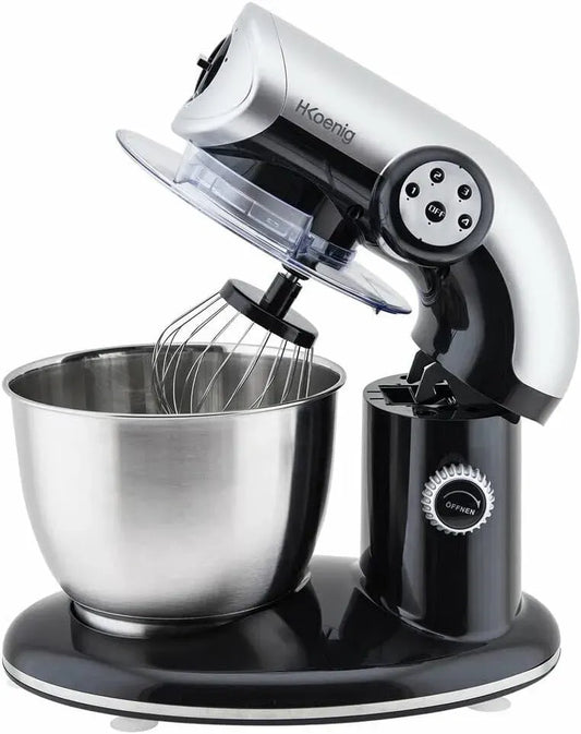 Küchenmaschine, 5.5 L, 1000 W, H.Koenig KM80, gewerblich, Schwarz