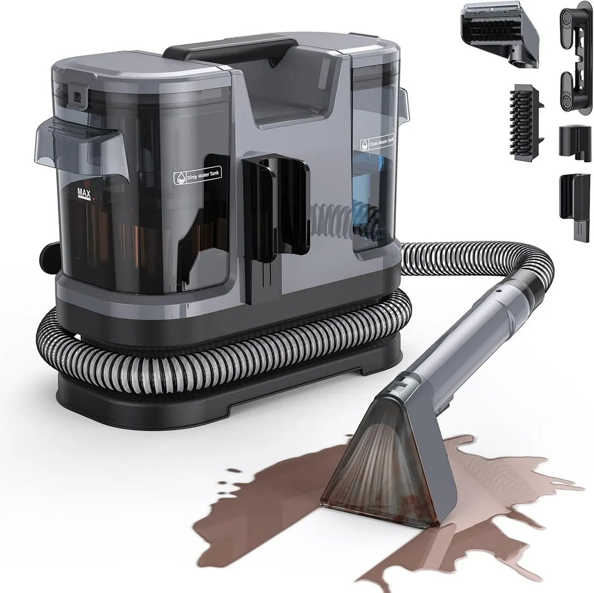 Polsterreiniger, Nasssauger, Teppich- und Polsterreinigungsgerät, 600 W, 20 kPa