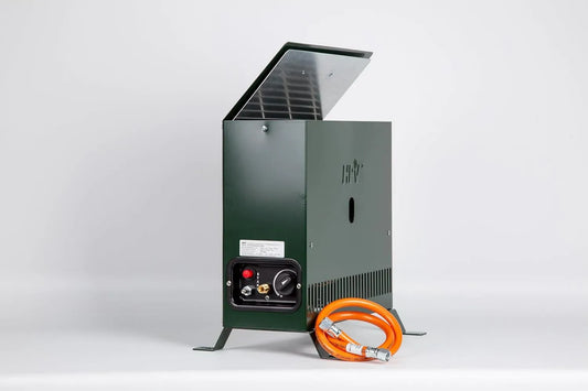 Wandheizung, 2 kW, freistehend, Camping, Wärmefunktion, Stand- und Wandmontage, Grün, für Camping und Zelt, HPV