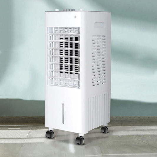 Klimaanlage, 10 L, tragbar, Oszillation, großer Wassertank, 2 Kühlakkus für Außenterrasse