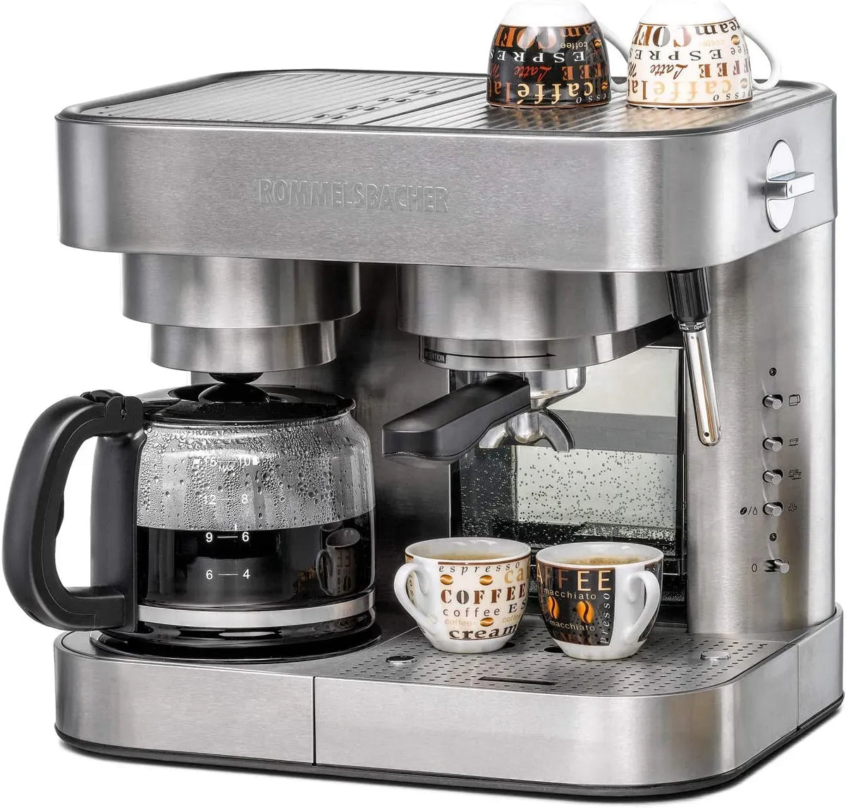 Rommelsbacher EKS 3010 Kaffeemaschine, programmierbare Tassenfüllmenge, Filtereinsatz für 1 bzw, 2 Tassen