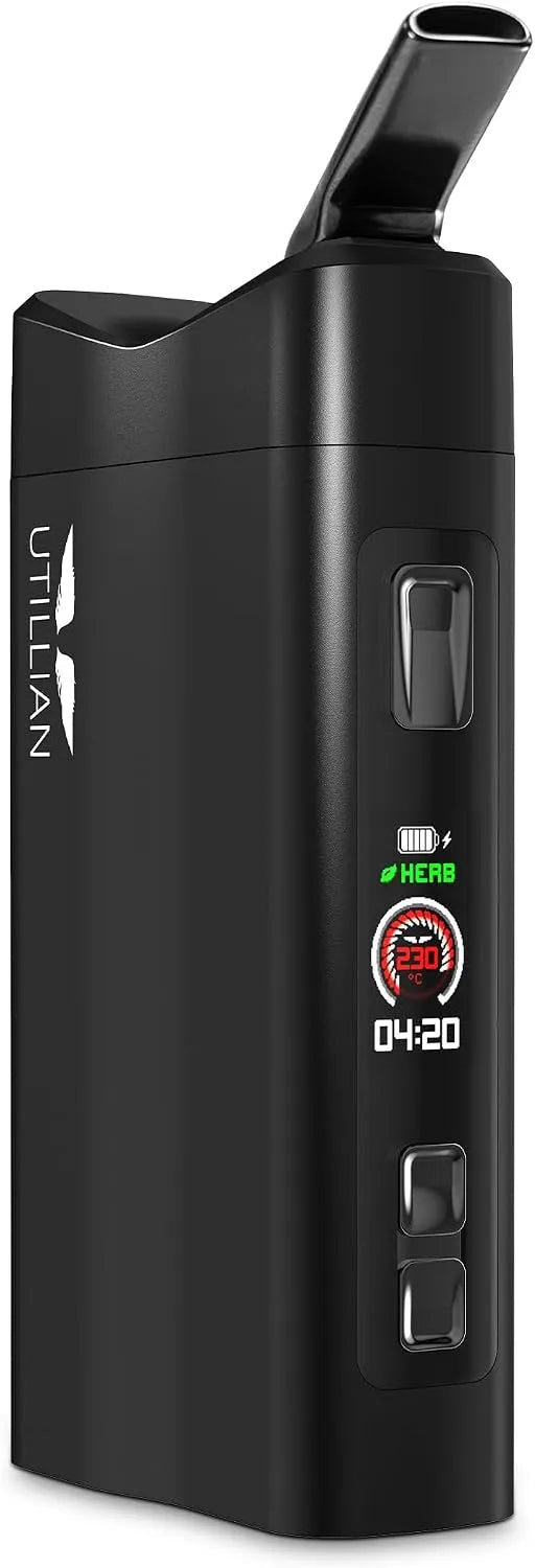 Farb-LCD, Dual-Core-Vaporizer, Utillian 850 Verdampfer Kräuter & Konzentrate, 25 Sek, 5000 mAh, Vaporisator Kräuter: tragbar mit Dual-Core-Heizsystem