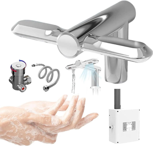 Wäschetrockner 2-In-1, 1150 W, Silber, Trockner für Wäsche, HäNdetrockner+Wasserhahn