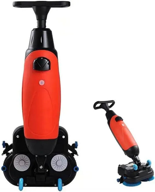 Mini-Bodenreinigungsmaschine, Scheuersaugmaschine, Industrie, Rot, für Effiziente Industrielle Reinigung Und Bodenpflege re