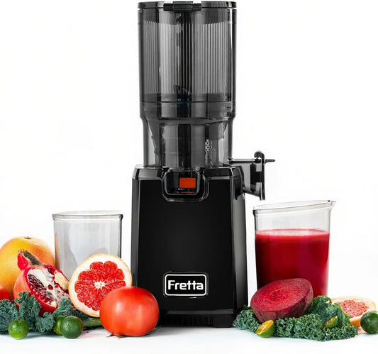 Entsafter, 13 cm, 250 W, leise, Edelstahl, Schwarz, langlebiger Edelstahlkörper, BPA-frei