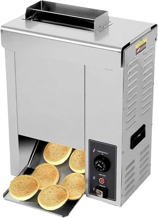Brotbackautomat, 50 bis 300 °C, Brotbackmaschine, 2 Temperaturzonen, einstellbare Brötchenstärke