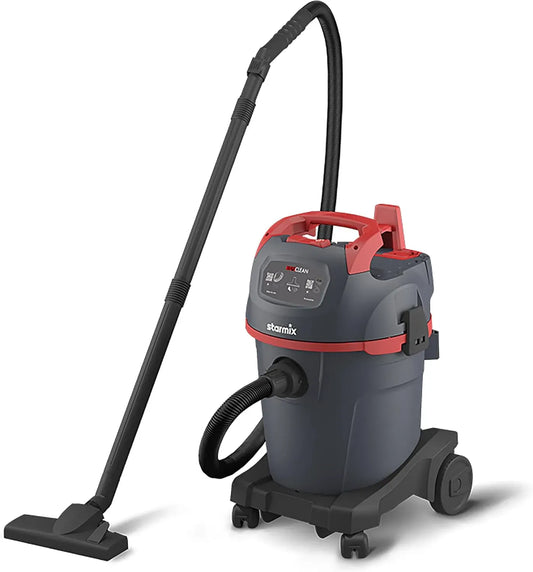 Starmix Gerätezubehör, 32 L, 1400 W, 259 mbar, Nass-/Trockensauger mit 10 m Aktionsradius, uClean 1432 HK