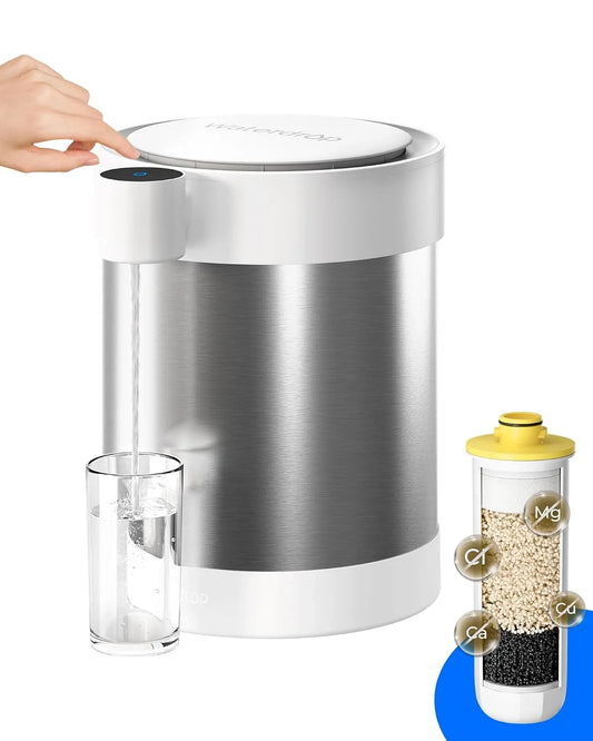 ED21W Edelstahl-Wasserfilterspender, Trinkwasserfiltersystem, 5,3 L, Waterdrop
