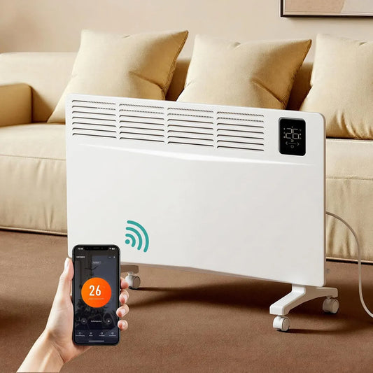 Elektroheizung, 2000 W, EMKE, WLAN, App, Weiß, Konvektor-Heizung Elektrisch mit WLAN & App-Steuerung