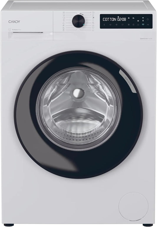 Candy 48B6-S Waschmaschine, 85 x 60 x 53 cm, 16 Programme, 8 kg, 72 dB, Energieklasse A, Weiß, ProWash 500 BR, Klasse A-10%, 1400 Umdrehungen