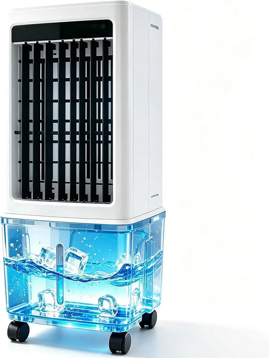 Klimaanlage 3-Gal-Wassertank, tragbar, großer Wassertank, 3-IN-1-Verdunstungsluftkühler