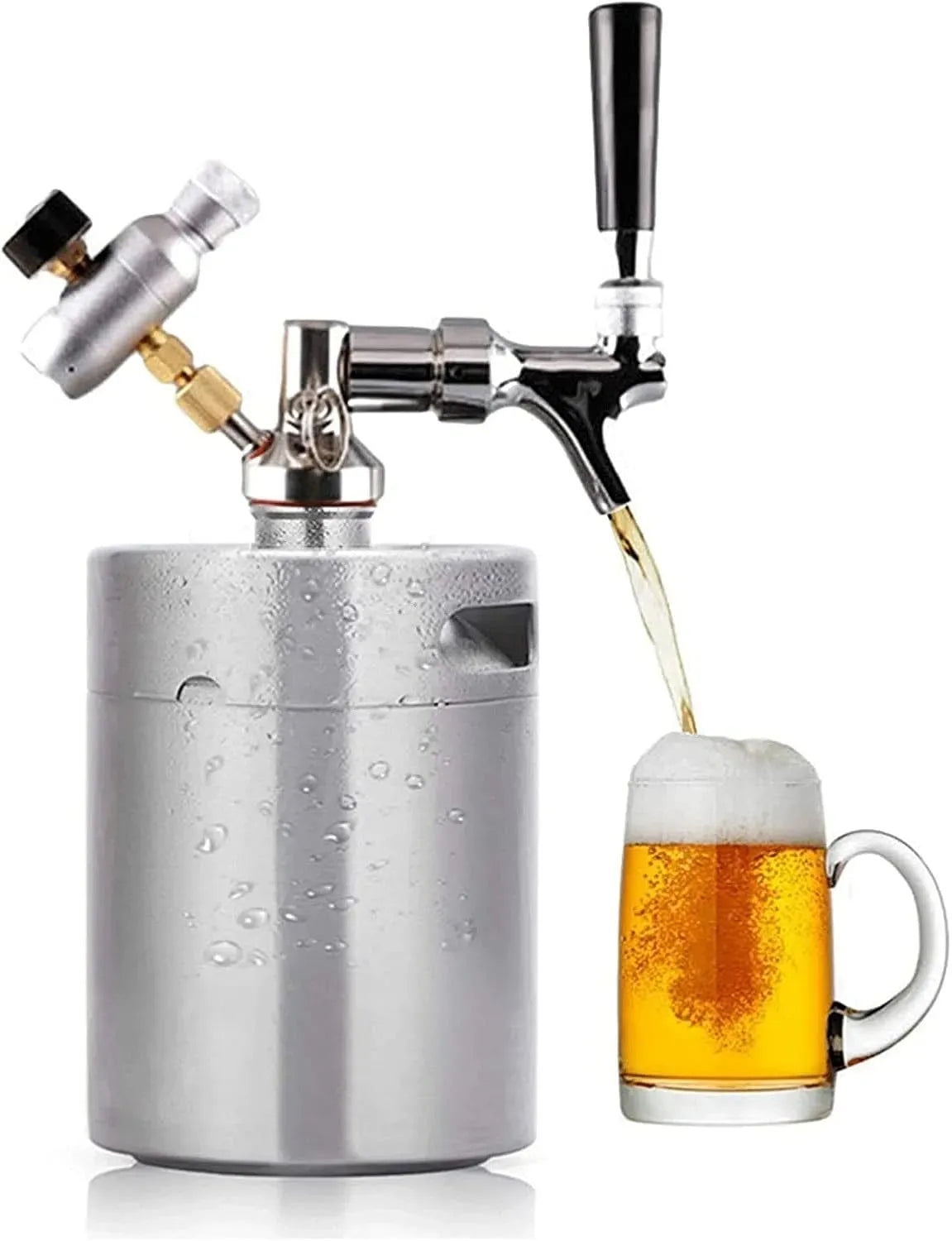 Bierfasszapfanlage, Bierzapfanlage, Bierbrauanlage, 3,6 L, Edelstahl