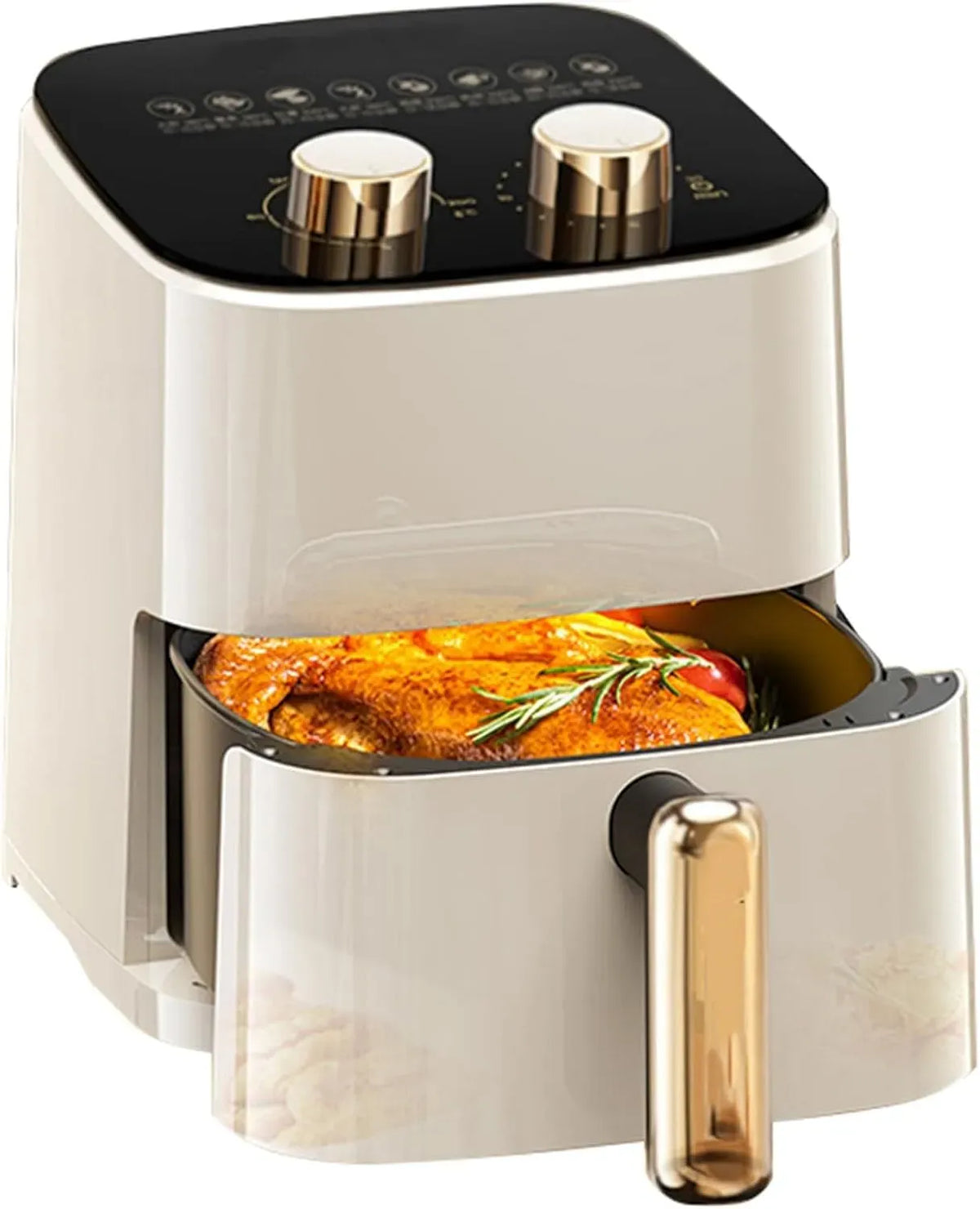 Heißluftfritteuse, 15 L, Weiß, elektrische Fritteuse ohne Öl, große Kapazität