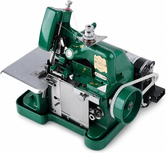 Overlock-Nähmaschine, elektrische Nähmaschine, für Leder und dicke Stoffe