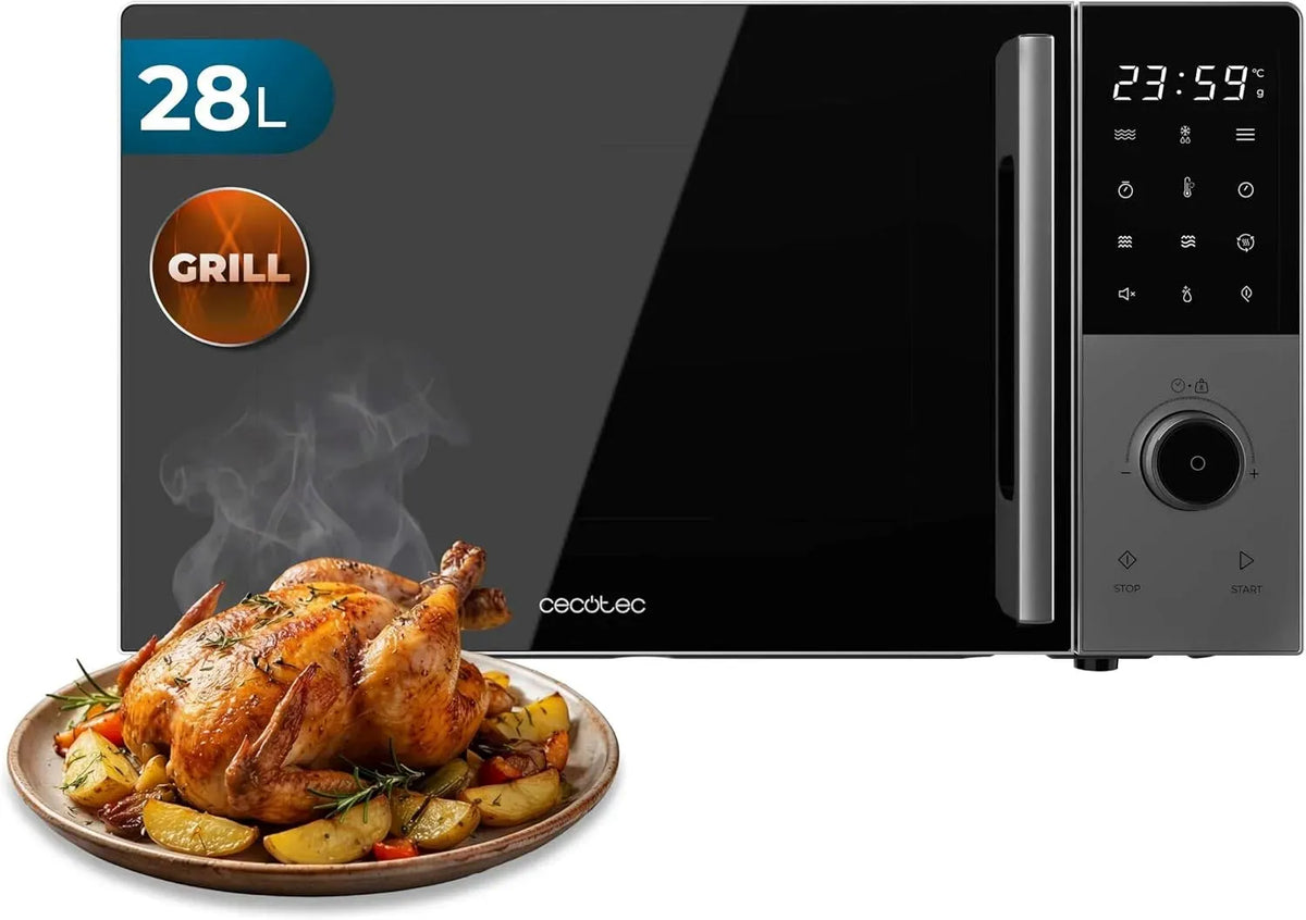 Cecotec Mikrowelle, 28 L, 900 W, Grill, Mikrowellenofen