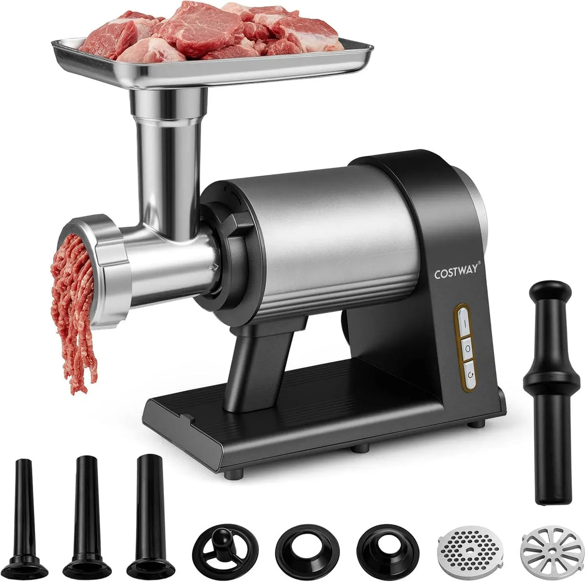 Hackfleisch maschine, Fleischmaschine, Fleischwolf, Messer, 2000 W, für Hausgebrauch, COSTWAY