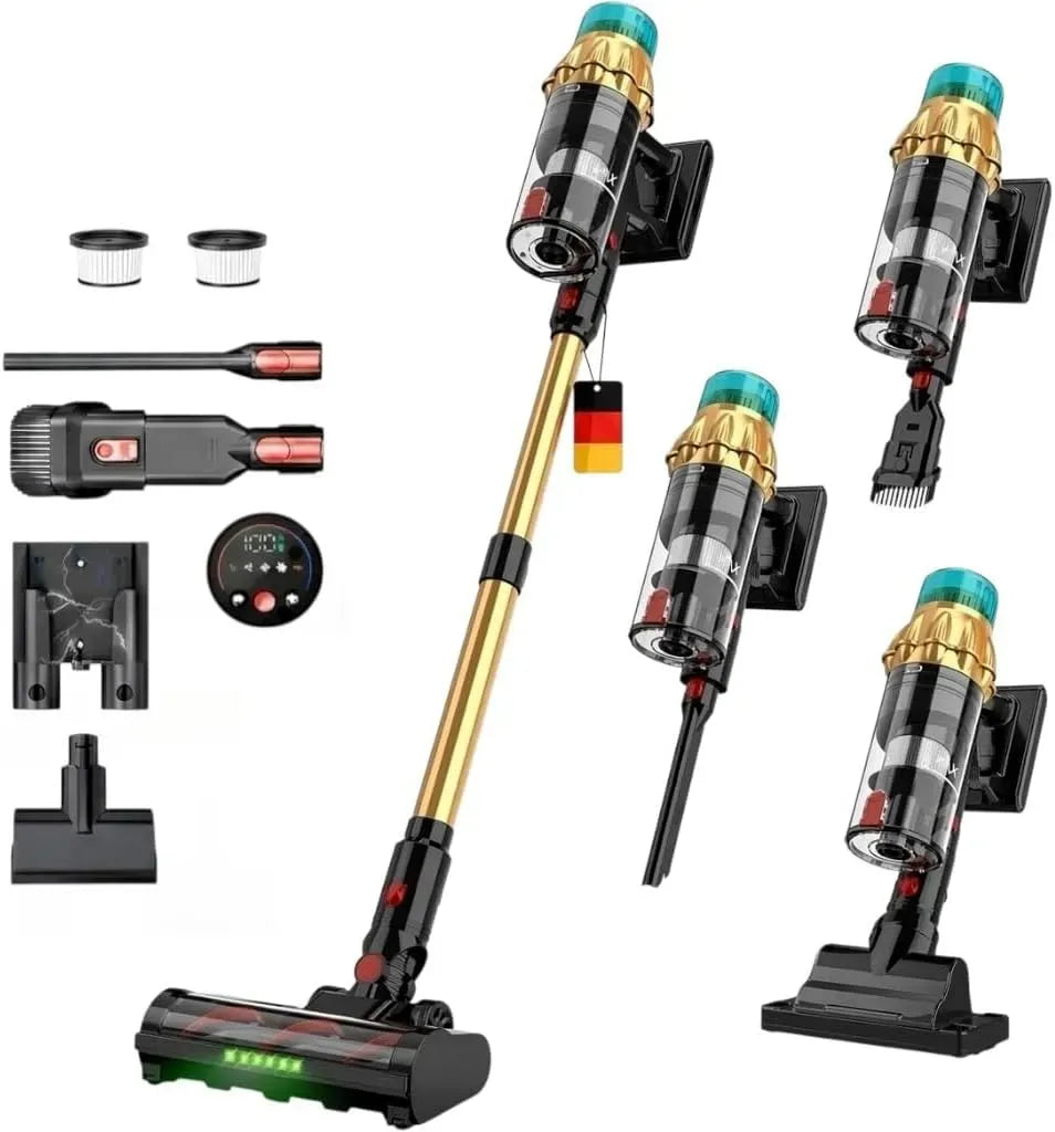 Staubsauger 8-Schicht-Filtration, 650 W, leise, Selbststehend Ultraleise