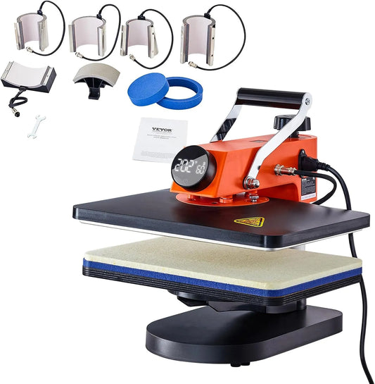 VEVOR 8-in-1-Hitzepresse-Sublimationsmaschine, Wärmefunktion, für selbstgemachte T-Shirts/Hüte/Becher/Wärmeübertragung